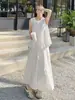 Vestido sem mangas 2026 para Mulheres, Vestido Longo Estilo Férias, Vestido Colete, Vestido Retro Artístico, Vestido de Viagem para Yunnan