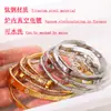 Pulsera de Acero Inoxidable de Lujo Accesible Transfronteriza Chapada en Oro de 18K para Mujer, Moda de Alto Nivel, Versátil, Pulsera de Acero de Titanio