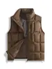 Chaleco cálido de algodón con grafeno para exteriores para hombre, cárdigan de cuello alto, chaleco deportivo casual de otoño e invierno, chaleco versátil engrosado