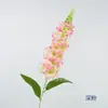 Flor artificial de un solo tallo jacinto flor artificial de interior decoración, hierba de pez dorado, arreglo floral para sala de estar, violeta, delfinio flor artificial