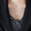 Joyería Ins Juguetón Mini Colgante de Amor Doble Corazón de Durazno Cadena Clavícula Collar Regalo Año Nuevo Niñas Collar de Pareja