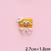 Novo Conjunto de Pijama para Bebê Acessórios de Resina DIY Acessórios de Cabelo Chaveiro Fivela de Sapato Pingente Fivela de Tamanco Venda por Atacado