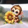 Creativo transfronterizo 2D acrílico plano a girasol adorable colgante de animal