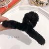 Pinza para el pelo de imitación de piel de conejo de Corea del Sur, para otoño e invierno, con suave viento, para la cabeza, con forma de tiburón grande, accesorios para el cabello al por mayor