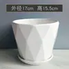 Maceta de cerámica extragrande, blanca, sencilla, con flores, para jardinería, plantas suculentas en maceta, venta al por mayor