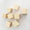Em estoque do fabricante: Blocos quadrados de madeira de pinho, blocos de construção de brinquedo para crianças, modelo DIY, blocos de material didático de matemática