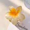 Amazon Transfronterizo Popular Clip para el Cabello de Plumeria Degradado Pinza para el Pelo de Flor para Cola de Caballo Alta Tocados Acrílicos Venta Caliente
