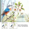 Pegatinas de Primavera al por Mayor 2026 Ramas Pintadas, Orquídeas Blancas, Pájaros, Pegatinas Adhesivas para Ventanas, Pegatinas Decorativas para Paredes de Sala de Estar y Dormitorio