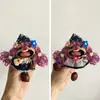 Muñeca de Cáscara de Fruta Producto Terminado, Colgante Carrillón de Viento de Cáscara de Fruta, Muñeca de Vaina de Frijol Artesanía Terminada, Colgante Hecho a Mano Lindo-Feo