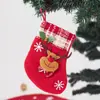 Nuevos Suministros de Decoración para Calcetín de Navidad Estilo Dibujos Animados Tela Muñeco de Nieve Navideño Árbol de Navidad Pequeño Adorno para Calcetín