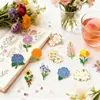Venta al por mayor del fabricante Insignias Esmaltadas Coloridas de Plantas y Flores Colores Dopamina Macarrón Pegatinas Versátiles para Teléfono Personalización