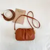 Bolso cruzado pequeño de verano para mujer 2026 nuevo bolso plisado versátil cruzado gran capacidad tres compartimentos con cremallera bolso de hombro