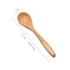Cuchara de madera comercial mango largo cuchara para mezclar cuchara pequeña condimento alargada café nuez en polvo cuchara sopera miel cuchara para hielo cuchara de postre