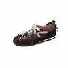 Sapatos Dexun Coloridos Funcionais para Meninas, Novos Sapatos Esportivos Casuais Versáteis para Todas as Estações, Bico Redondo, Cadarço, Sapatos com Solado Macio