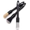 Set de 3 cepillos de limpieza para interiores de coche transfronterizo, cepillo desmontable de cerdas suaves para lavado de coches, cepillo de nailon de cerdas de jabalí para vehículos