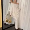 Conjunto de Dos Piezas Casual de Hombro Único Estilo Chanel con Borlas Irregulares para Mujer, Nuevo Estilo Otoño e Invierno