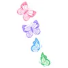 Pegatinas de Tatuaje de Mariposas de Colores al por Mayor Impermeables y de Larga Duración Pegatinas Combinadas de Mariposas Acuarela Soñadoras para Pecho, Cintura y Brazos