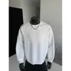 Sudadera con Capucha de Manga Larga para Hombre, Algodón Chino Pesado, Patchwork Estilo Hong Kong, Talla Grande, Top Casual, Capa Base, Holgada, Talla Grande, 420g