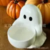 Decoração Criativa de Halloween Transfronteiriça Tigela de Fantasma Tigela de Velas Tigela de Doces Decoração de Mesa Artesanato em Resina Enfeites