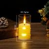 Vela electrónica de gran oferta transfronteriza con forma de bala y cadena de luces, control remoto y adornos para velas, ideal para fiestas y festivales de música.
