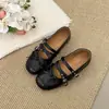 Nuevas Faldas de Primavera, Zapatos Pequeños de Cuero Impresionantes y Versátiles, Zapatos Planos Retro Franceses para Mujer, Zapatos Mary Jane 2026