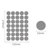 Etiqueta A5 de Puntos de Color 25 mm PVC Impermeable Manuscrita en Blanco Color Clasificación de Almacén Pegatina Redonda de Vinilo