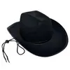 Fábrica en stock venta caliente transfronteriza sombrero de vaquero de borde crudo sombrero de vaquero de personalidad para fiesta navideña sombrero decorativo creativo sombrero de vacaciones