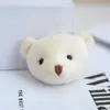 Imitación Lindo Mini Cabeza de Conejo Cabeza de Oso Muñeco Juguete de Peluche Colgante Pequeño Adornos para Colgar en Bolsa Niños