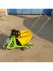 Sembradora de Ajo Totalmente Automática de Empuje Manual Máquina Multifuncional para Plantación de Ajo Agrícola Rueda Antideslizante Sembradora de Precisión de Ajo