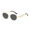 Gafas de Sol Ovaladas Metálicas Estilo Europeo y Americano Retro para Mujer, Gafas de Sol de Moda para Viajes Fotografía Callejera, Gafas de Sol con Protección UV