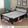 Cama dobrável reforçada, Cama de madeira, Cama de cochilo, Cama simples para quarto de aluguel, Cama de ferro individual/casal, Cama econômica para adulto doméstico