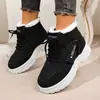 Nuevo modelo de zapatos de algodón cálidos, antideslizantes para invierno, populares, engrosados, impermeables, forrados de felpa del Noreste, botas Martin 2026, botas de nieve para mujer