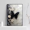 Pintura Decorativa de Sala de Estar de Gama Alta Retro Arte de Nicho Cisne Blanco y Negro Pintura de Piso para Sofá Estilo Antiguo Pintura Colgante para Entrada