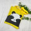 Bolsa de Tricô Ins Desenho Panda Feminina Moda para Carregar na Mão Grande Capacidade Bolsa de Ombro Bolsa Transversal Bolsa