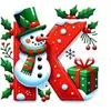 Nuevo Colgante Decorativo Plano de Acrílico Transfronterizo para Festival Navideño Adorno para Árbol de Navidad Decoraciones Navideñas para el Hogar