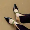 Mules de Moda con Bloques de Color para Mujer con Punta Cerrada, Estilo Coreano 2026 para Uso Exterior en Verano, Elegantes Mules Slip-On de Tacón Alto