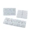 Resina de Cristal DIY Papoula, Aromaterapia, Moldes de Gesso, Moldes de Silicone para Brincos e Pingentes com Furos, Atacado