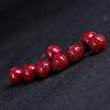 Mineral Natural en Bruto Cinabrio Oro Púrpura Mantra de Seis Sílabas Cuentas Sueltas Alto Contenido Arena de Oro Púrpura Cuentas Separadas Pulsera DIY Accesorios para Pulsera