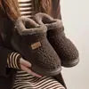 Nuevas botas de nieve de suela gruesa, que aumentan la altura, para mujer, adecuadas para otoño e invierno, con forro de felpa para abrigar, suelas antideslizantes y diseño de punta cerrada, también disponibles en estilos para hombre