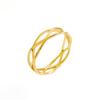 Anillo de Cruz de Acero de Titanio Estilo Europeo y Americano para Mujer, Banda Lisa que No se Desvanece, Anillos de Pareja de Lujo Ligero de Nicho, Joyería para Dedos