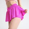 Amazon Pantalones Cortos 2 en 1 Ropa de Yoga Running Fitness Deportes Falda Pantalón de Tenis Talla Grande Pantalones Cortos Deportivos Mujer Transfronterizo