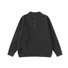 Suéter de Punto Trenzado Henley de Color Sólido Mezcla de Lana Retro Americano Nuevo Otoño 2026 Vintage Yidao
