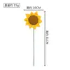 Girassóis Crochê Artesanais Acabados, Buquês Realistas de Girassol Tricotados, Flores de Lã DIY Atacado, Flores de Crochê