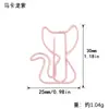 Clips para Papel de Gato de Dibujos Animados Europeos y Americanos Transfronterizos, Clips para Papel con Forma Coloridos, Clips Marcadores de Página de Papelería Creativa para Oficina