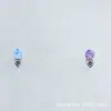 Aretes de Titanio ASTMF-136 Aleación Super Pequeños Ópalo Cacahuete Pequeño G23 Titanio Rosca Interna Joyería de Cabeza para Piercing Labret