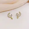 Pendientes de botón de perla de plata de ley 925, Versátiles y elegantes, Pendientes nuevos de moda para mujer, Pendientes de botón al por mayor que son suaves para los lóbulos de las orejas