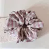 Goma de pelo de estilo coreano simple a rayas, Cuerda para el pelo fresca y versátil para niñas, Cuerda para coleta, Accesorio para el pelo