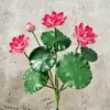 Flores de Loto Simuladas, Hojas de Loto Falsas para Estanques, Nenúfares para Paisajismo, Decoración para Acuarios, Accesorios para Espectáculos de Danza, Flores Artificiales de Alta Gama