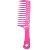 Pente Grande de Dentes Largos Pente de Dentes Largos para Cabelo Cacheado Pente Vermelho da Internet Especial para Cabelo Longo Plástico de Resina Pessoal Sem Nós Fácil de Pentear
