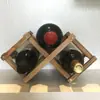 Estante de vino de madera maciza carbonizada al por mayor barato decoración estante de vino creativo estante de almacenamiento de botellas de vino para el hogar estante de vino europeo